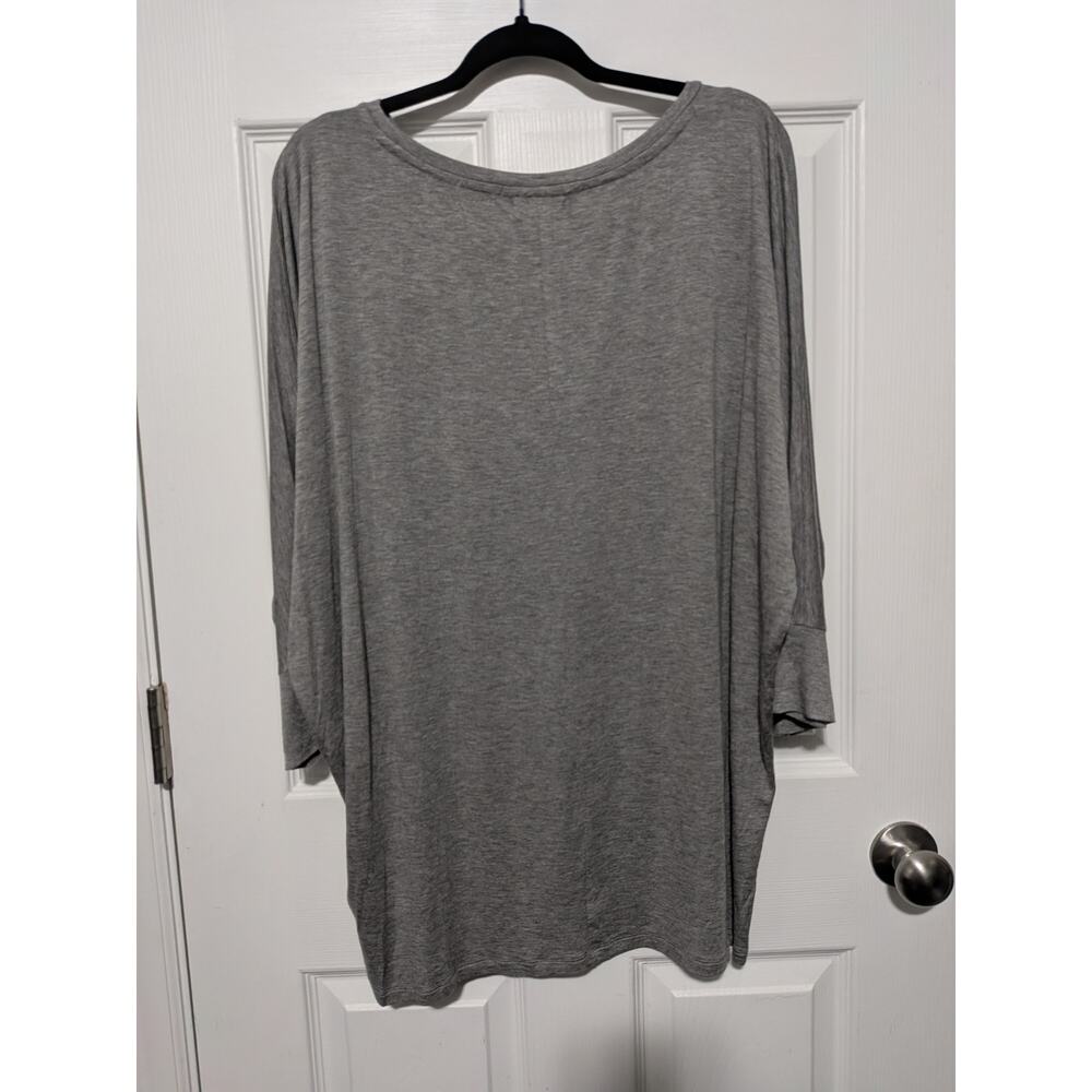 Cupid Brand Grey Top for Women XL 3/4 sleeve